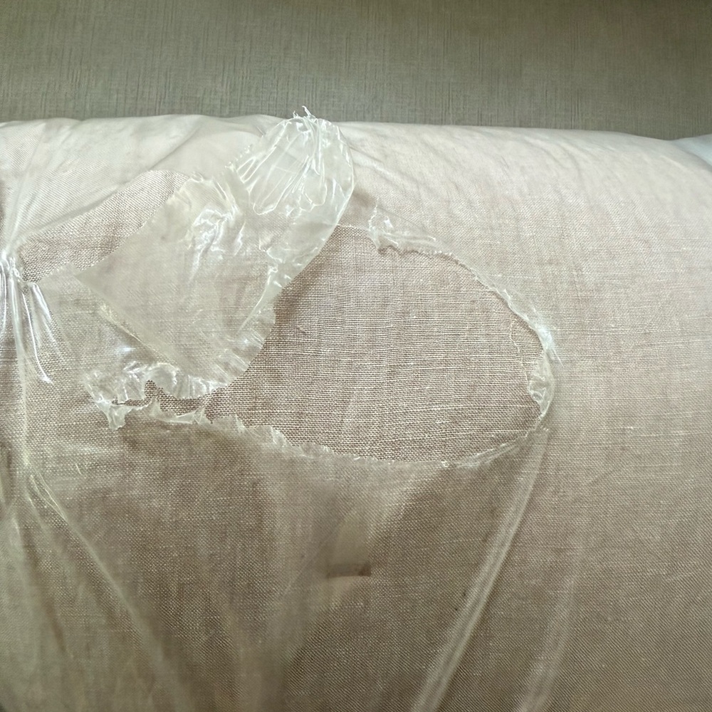 Pottery Barn Belgian Flax Linen Comforter Full/Queen in Smoky Quartz - Picture 7 of 7